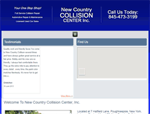 Tablet Screenshot of newcountrycollision.com